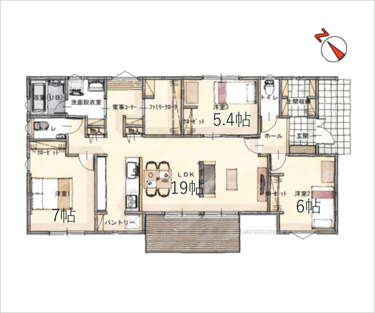 イーストガーデン間口 A号棟